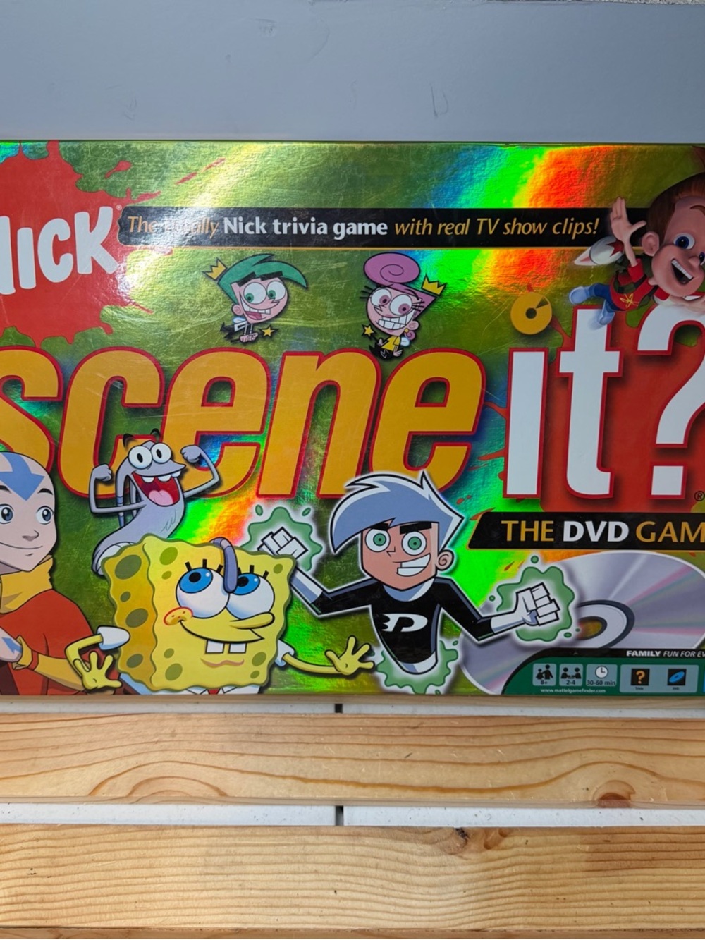 Y2K 2006 Nick Scene It? DVD Game Nickelodeon Mattel Trivia BoardGame TV Used